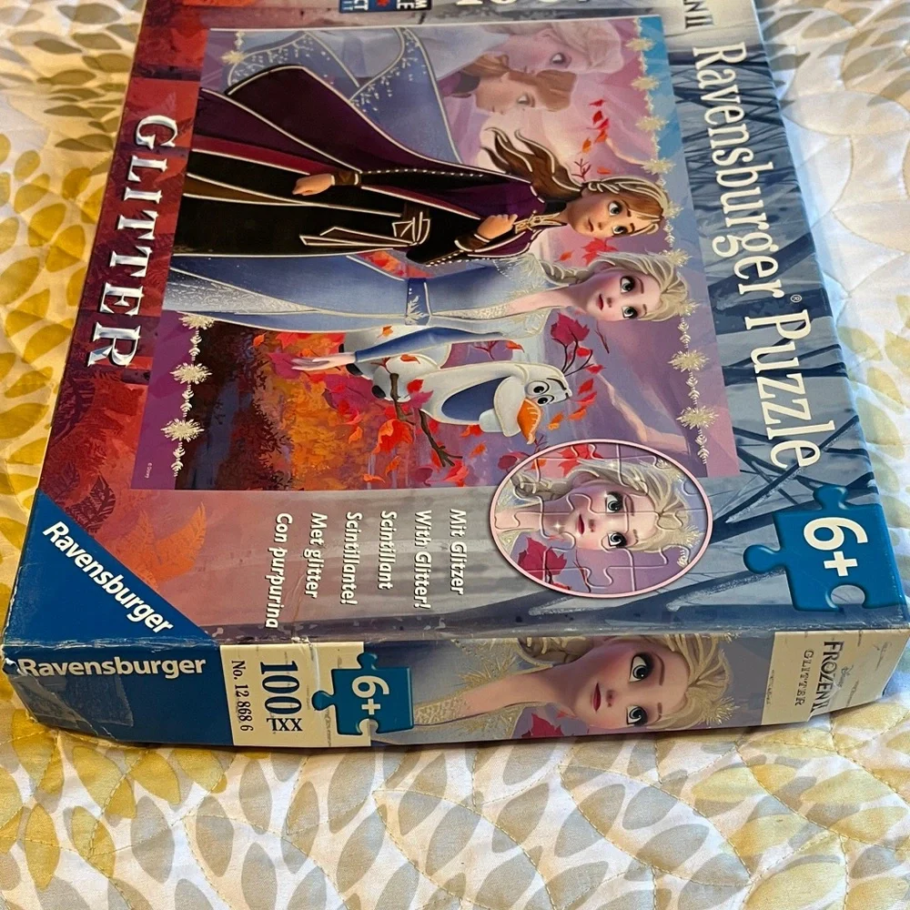 Ravensburger Frozen II Glitter Puzzle with Purple and Blue